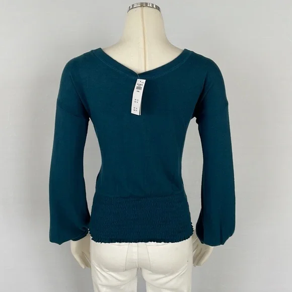 NWT Abercrombie and Fitch Teal Top X Small - Picture 9 of 10